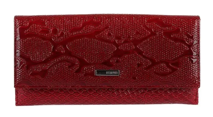 Кошелек женский KARYA 17149 кожаный Красный
