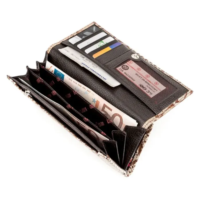 Гаманець жіночий KARYA 17150 шкіряний Бежевий