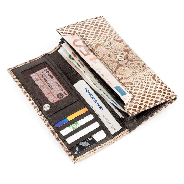 Гаманець жіночий KARYA 17150 шкіряний Бежевий