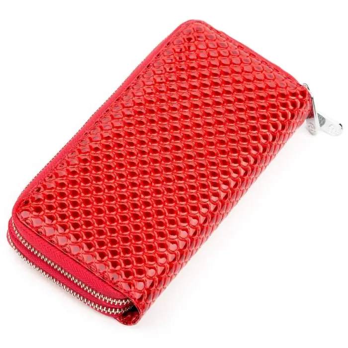 Жіночий клатч KARYA 17158 шкіряний Червоний