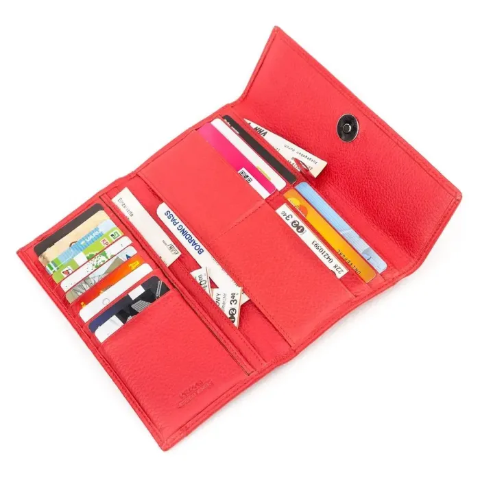 Гаманець жіночий KARYA 17161 шкіряний Червоний