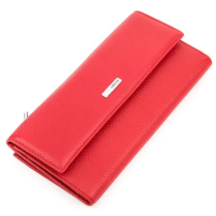 Гаманець жіночий KARYA 17161 шкіряний Червоний