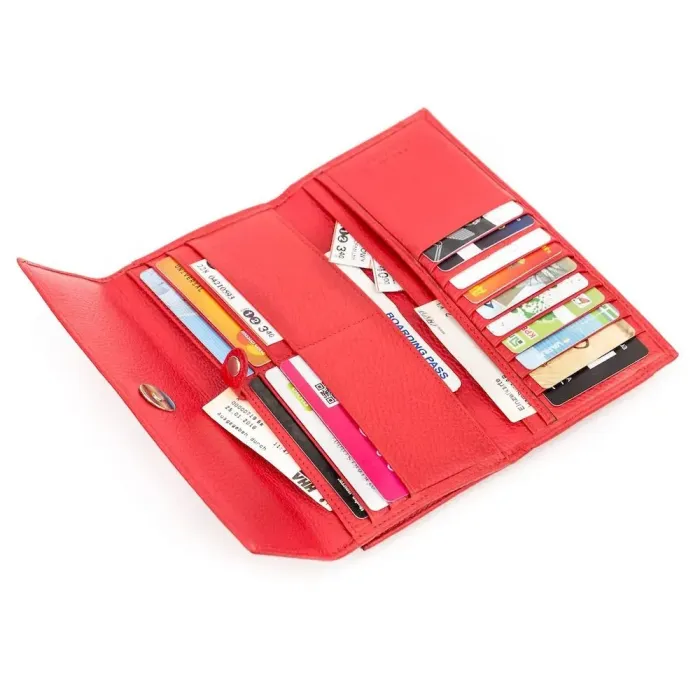 Гаманець жіночий KARYA 17161 шкіряний Червоний