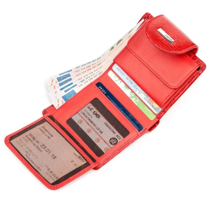 Гаманець жіночий KARYA 17163 шкіряний Червоний