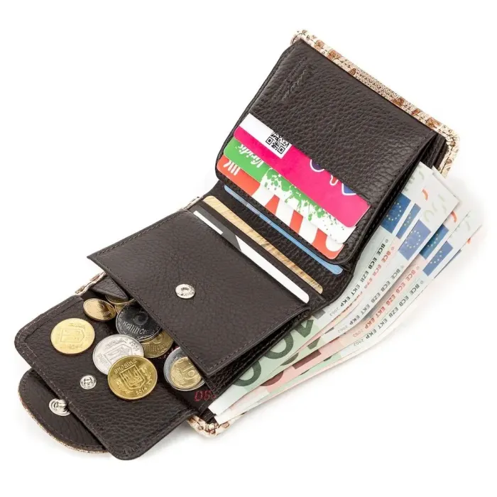 Гаманець жіночий KARYA 17164 шкіряний Бежевий