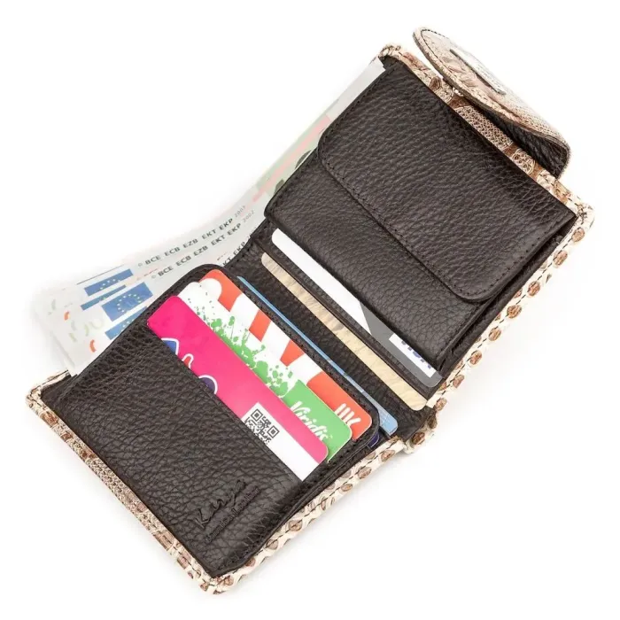 Гаманець жіночий KARYA 17164 шкіряний Бежевий