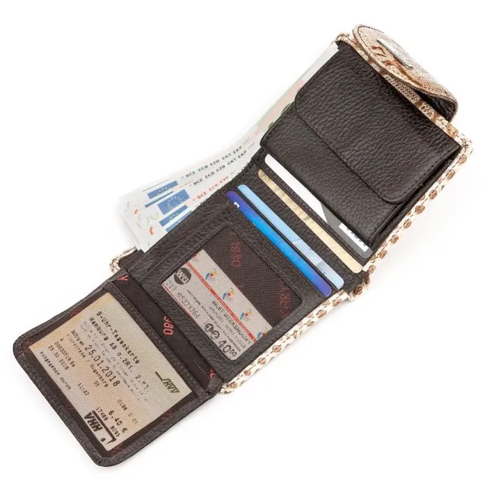 Гаманець жіночий KARYA 17164 шкіряний Бежевий