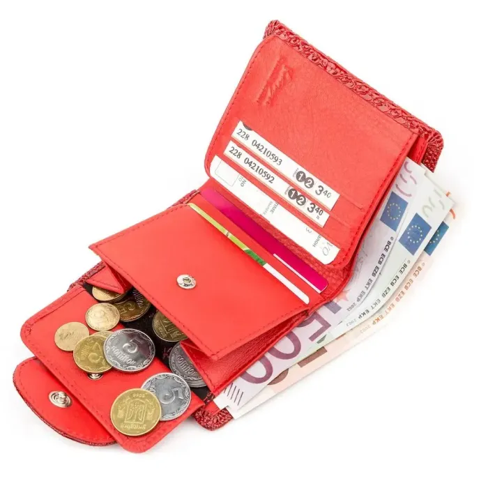 Гаманець жіночий KARYA 17166 шкіряний Червоний