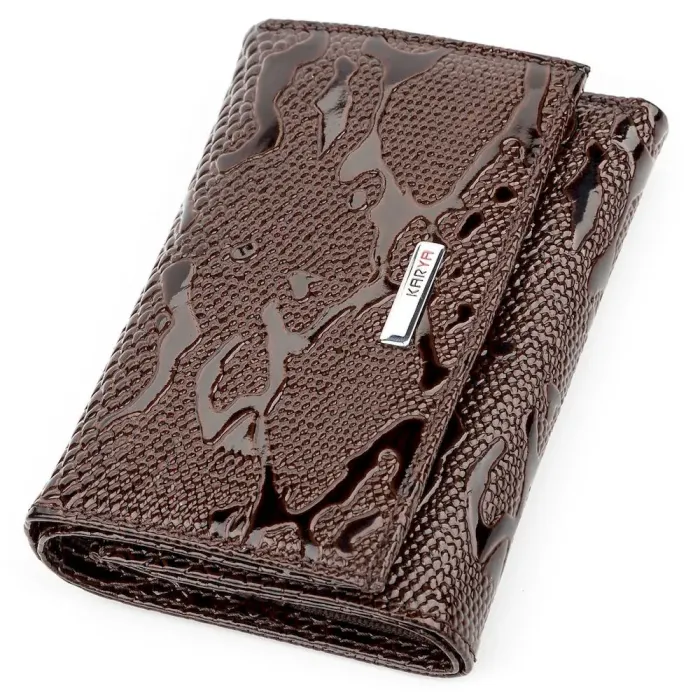 Гаманець жіночий KARYA 17167 шкіряний Коричневий