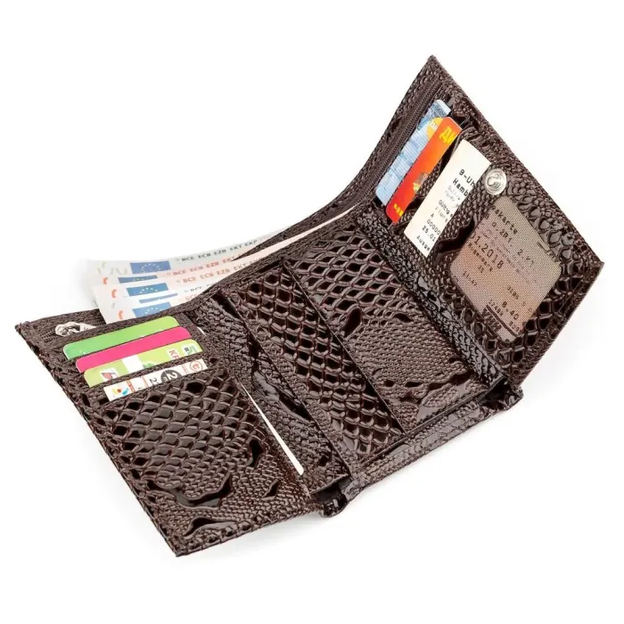 Гаманець жіночий KARYA 17167 шкіряний Коричневий