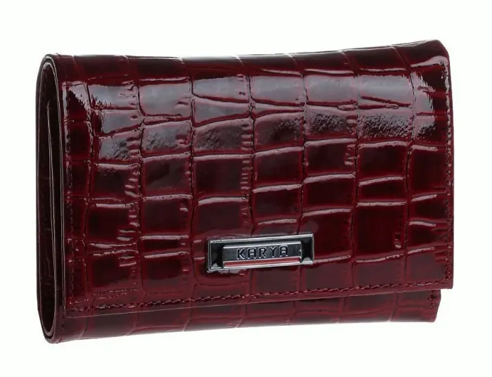 Кошелек женский KARYA 17168 кожаный Бордовый