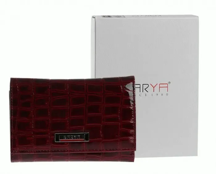 Кошелек женский KARYA 17168 кожаный Бордовый