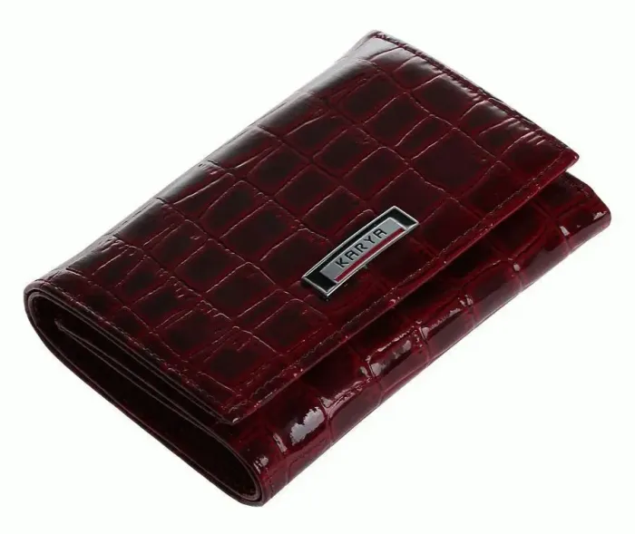 Кошелек женский KARYA 17168 кожаный Бордовый