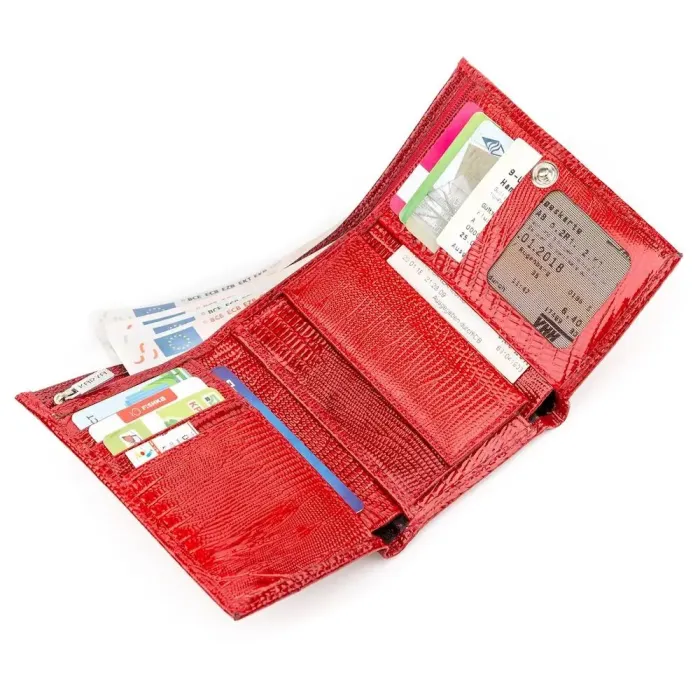 Гаманець жіночий KARYA 17169 шкіряний Червоний