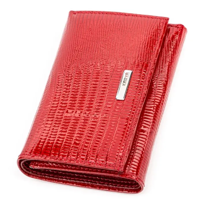 Гаманець жіночий KARYA 17169 шкіряний Червоний