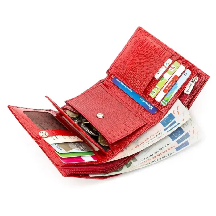 Гаманець жіночий KARYA 17169 шкіряний Червоний