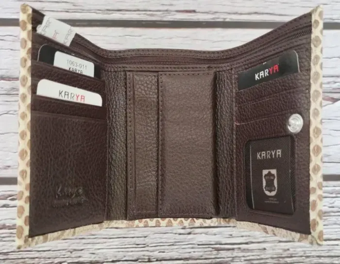 Гаманець жіночий KARYA 17170 шкіряний Бежевий
