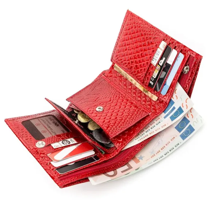 Гаманець жіночий KARYA 17171 шкіряний Червоний