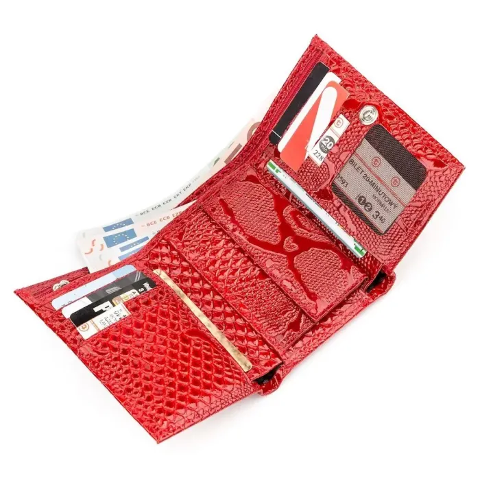 Гаманець жіночий KARYA 17171 шкіряний Червоний