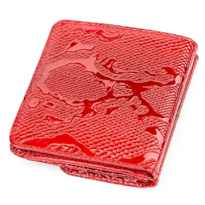 Гаманець компактний KARYA 17172 шкіряний Червоний