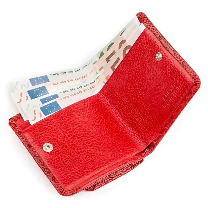 Гаманець компактний KARYA 17172 шкіряний Червоний