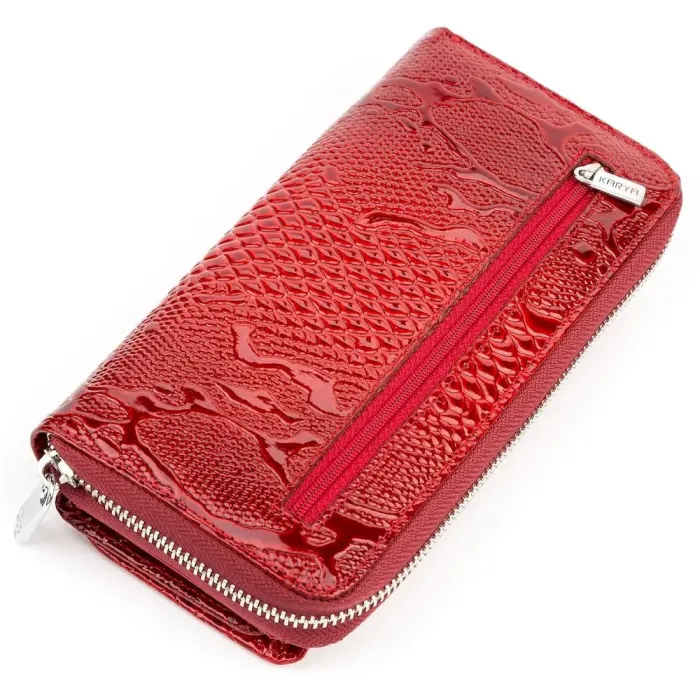 Гаманець жіночий KARYA 17177 шкіряний Червоний