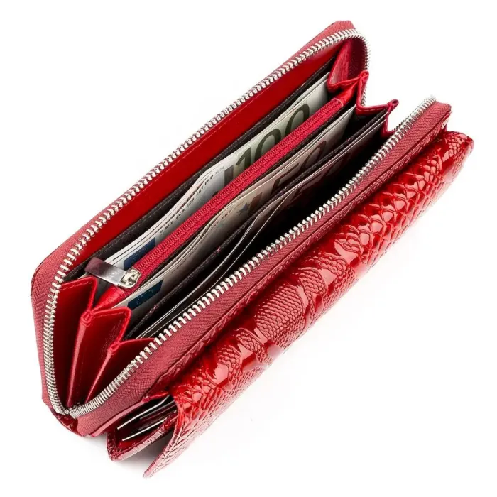 Гаманець жіночий KARYA 17177 шкіряний Червоний