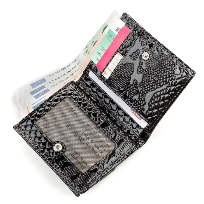 Гаманець жіночий KARYA 17179 шкіряний Чорний