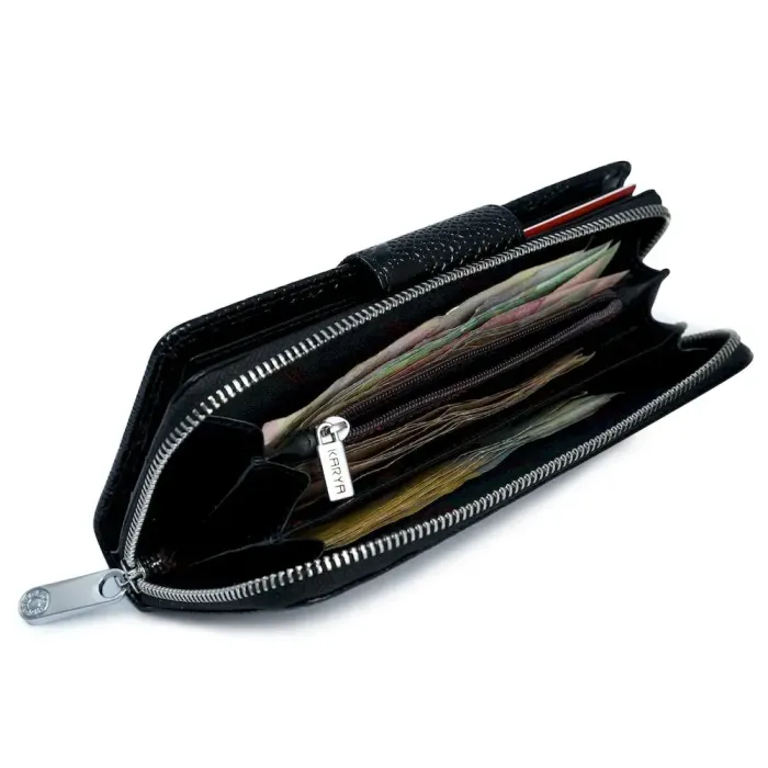Жіноче портмоне KARYA 17181 шкіряне Чорний