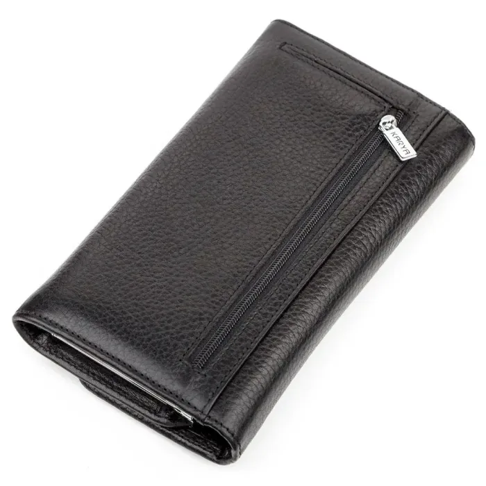 Гаманець жіночий KARYA 17184 шкіряний Чорний