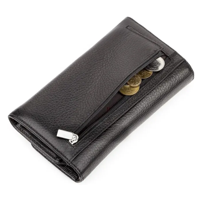 Гаманець жіночий KARYA 17184 шкіряний Чорний