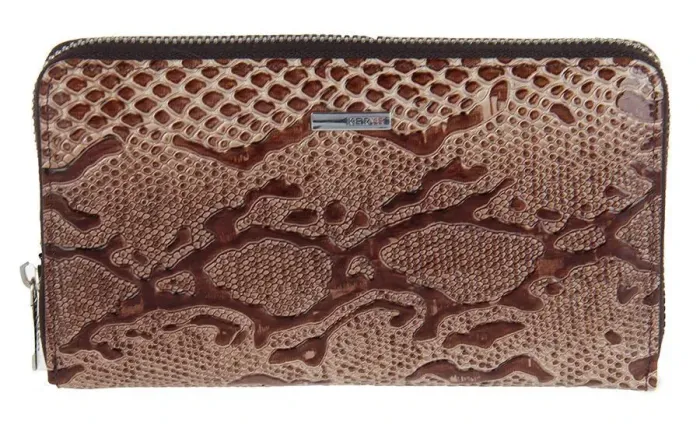 Клатч женский KARYA 17186 кожаный Бежевый