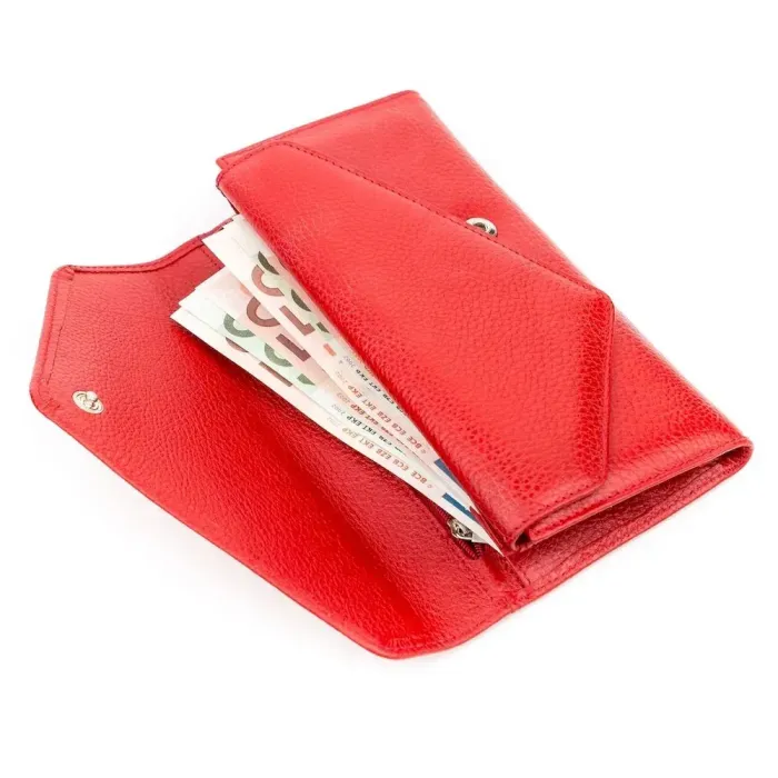 Гаманець жіночий KARYA 17188 шкіряний Червоний