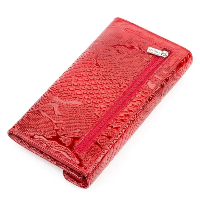 Гаманець жіночий KARYA 17189 шкіряний Червоний