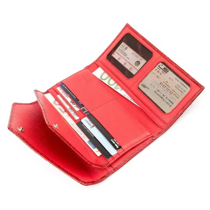 Гаманець жіночий KARYA 17189 шкіряний Червоний