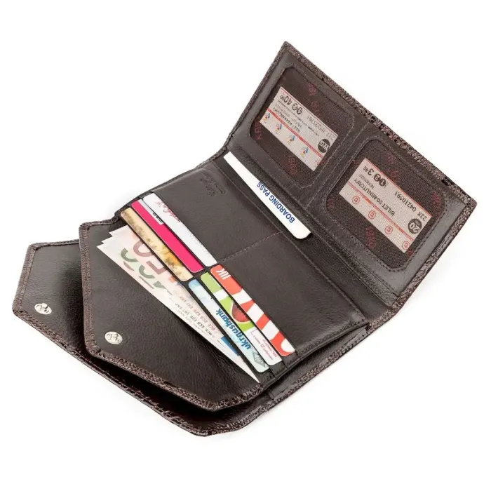 Гаманець жіночий KARYA 17190 шкіряний Коричневий