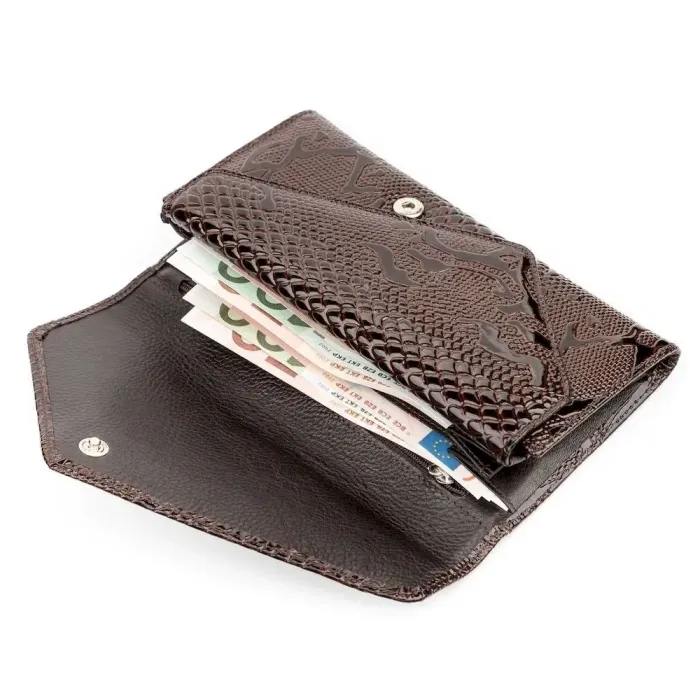 Гаманець жіночий KARYA 17190 шкіряний Коричневий