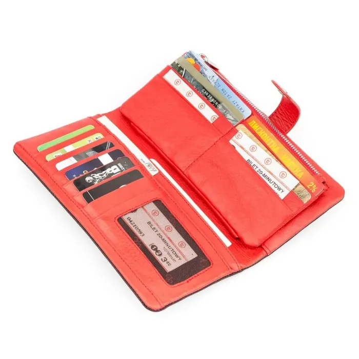 Гаманець жіночий KARYA 17193 шкіряний Чорний