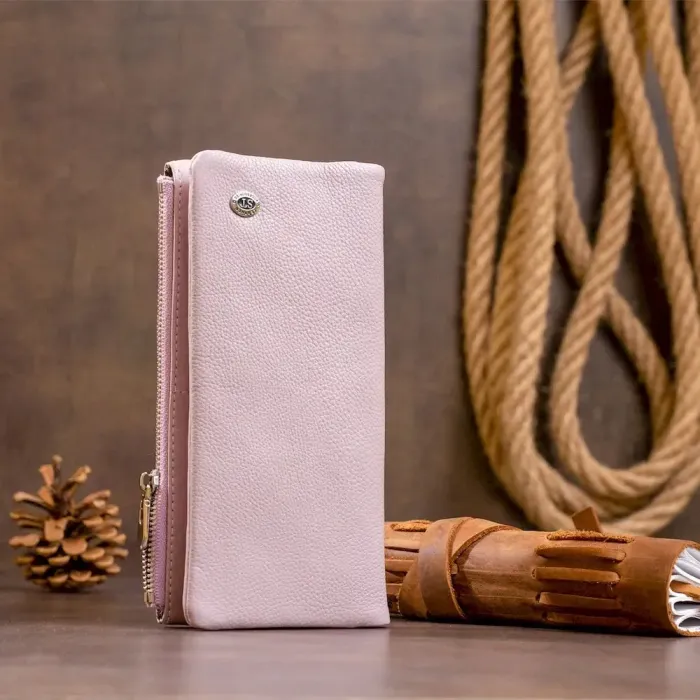 Вертикальний гаманець жіночий ST Leather 19206 Ліловий