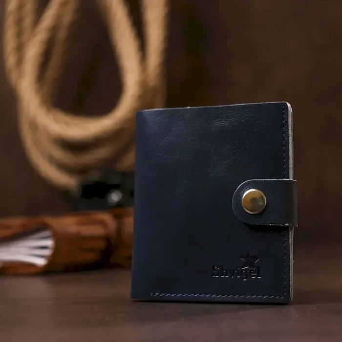 Компактное стильное портмоне Shvigel 16486 Синий