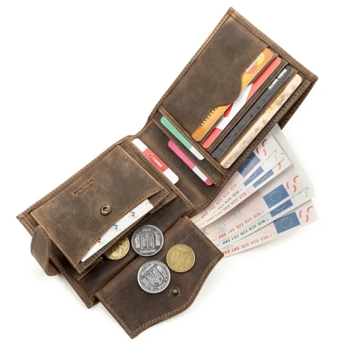 Портмоне чоловіче Tony Bellucci 17212 шкіряне Коричневе