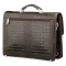 Чоловічий портфель KARYA 17270 шкіряний Коричневий з тисненням під крокодила