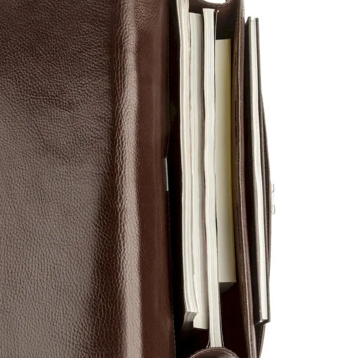 Портфель чоловічий KARYA 17272 шкіряний Коричневий