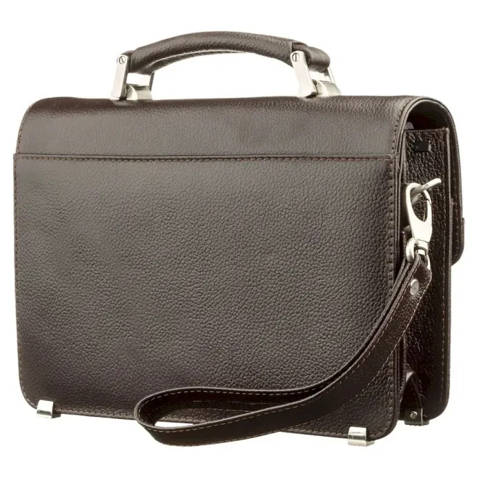 Барсетка чоловіча з натуральної шкіри KARYA 17281 Коричнева