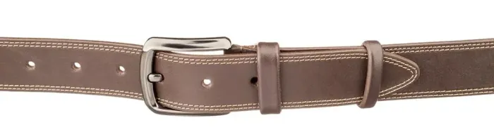 Ремень мужской SHVIGEL 17306 батал Коричневый