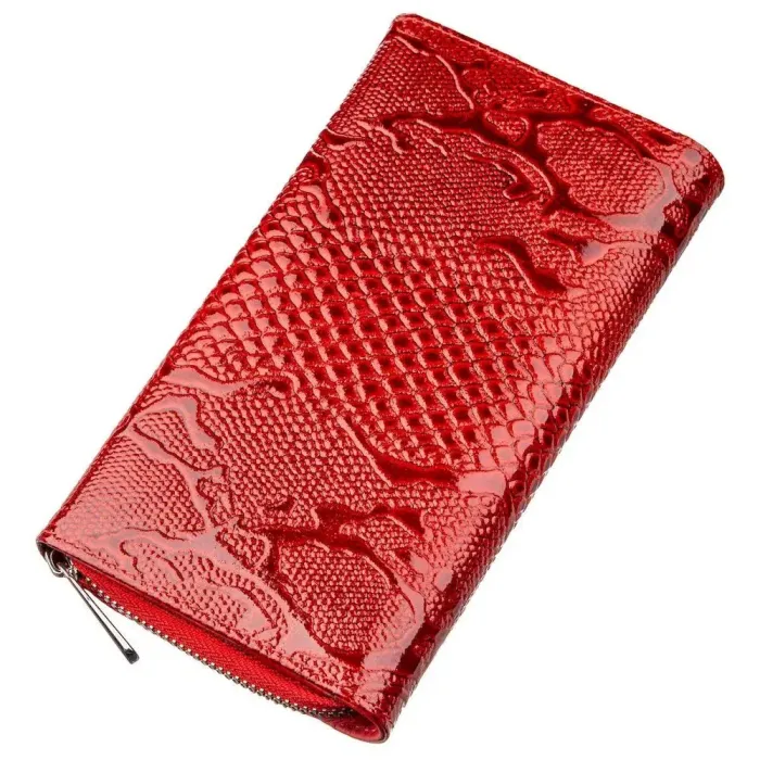 Кошелек женский KARYA 17355 кожаный Красный