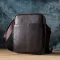 Чоловіча вертикальна сумка з натуральної шкіри Vintage 22863 Коричневий