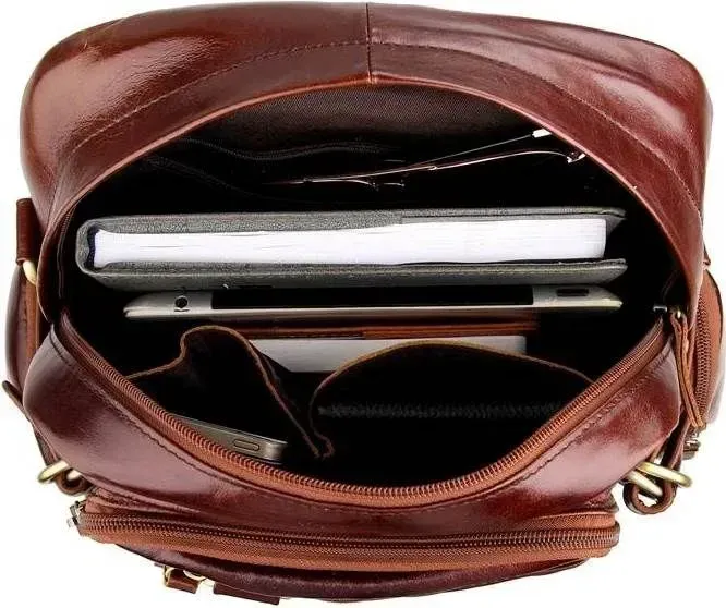 Рюкзак Vintage 14520 кожаный Коричневый