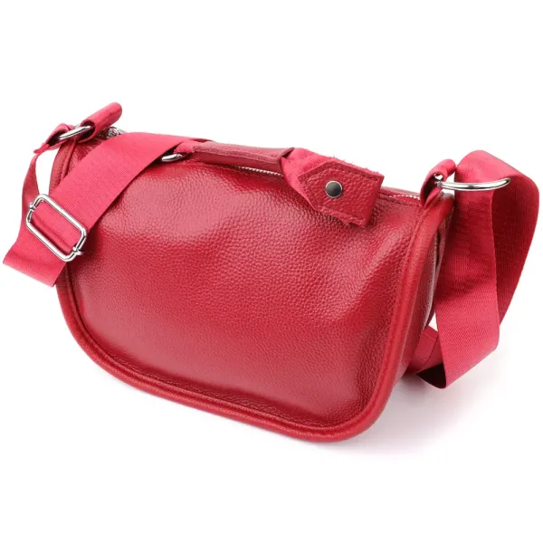 Яскрава сумка для жінок із натуральної шкіри Vintage 23000 Червоний