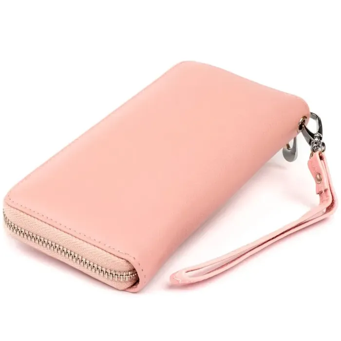 Клатч шкіряний жіночий ST Leather 19283 Рожевий